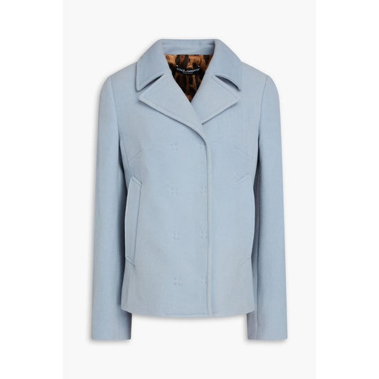 Dolce &amp; Gabbana Light Blue Wool Jackets &amp; Coats