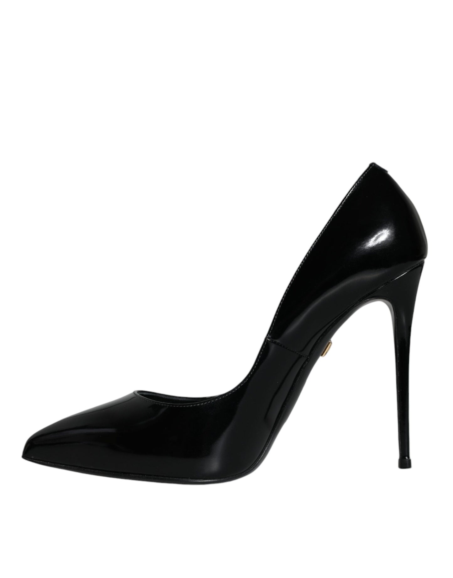 Dolce &amp; Gabbana Black Patent Leather KATE Heels Pumps Shoes