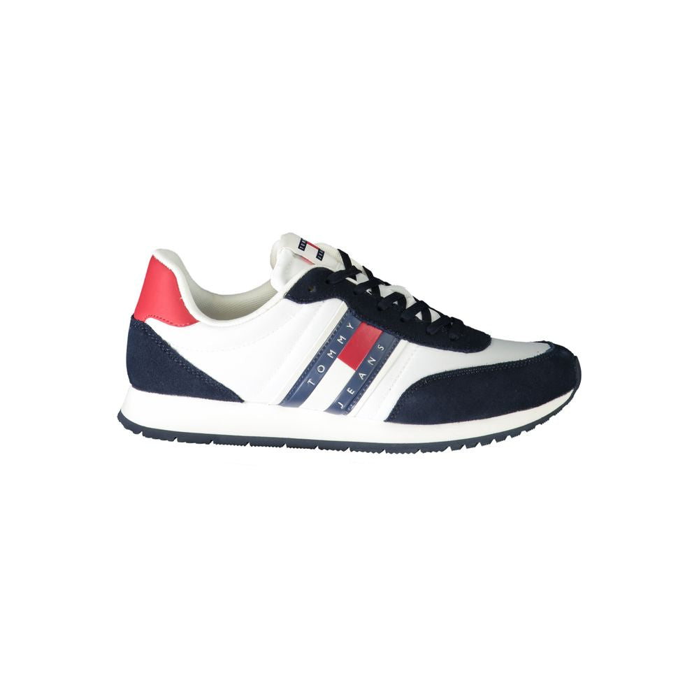 Tommy Hilfiger White Leather Men's Sneakers