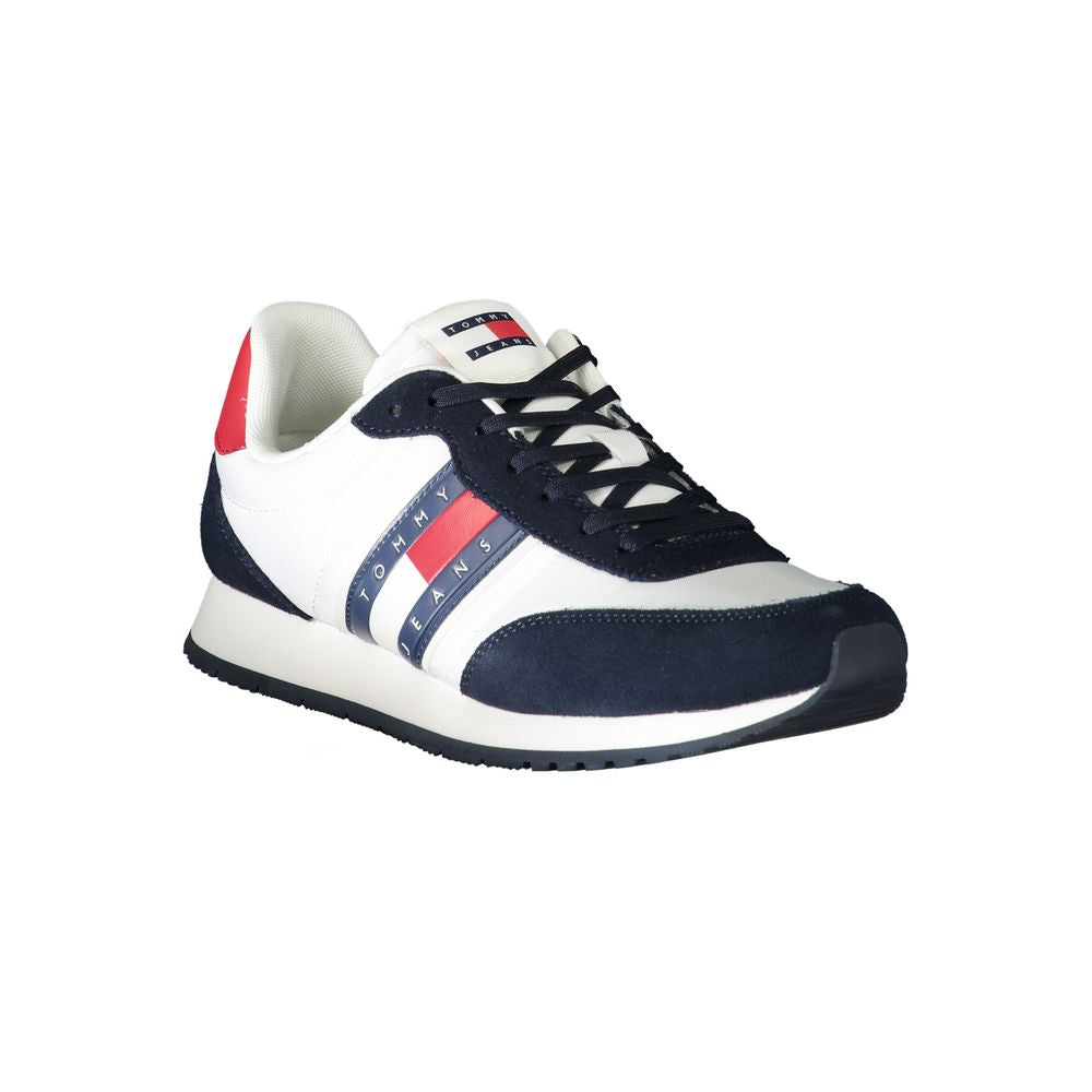 Tommy Hilfiger White Leather Men's Sneakers