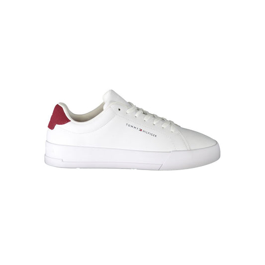 Tommy Hilfiger White Leather Men's Sneakers