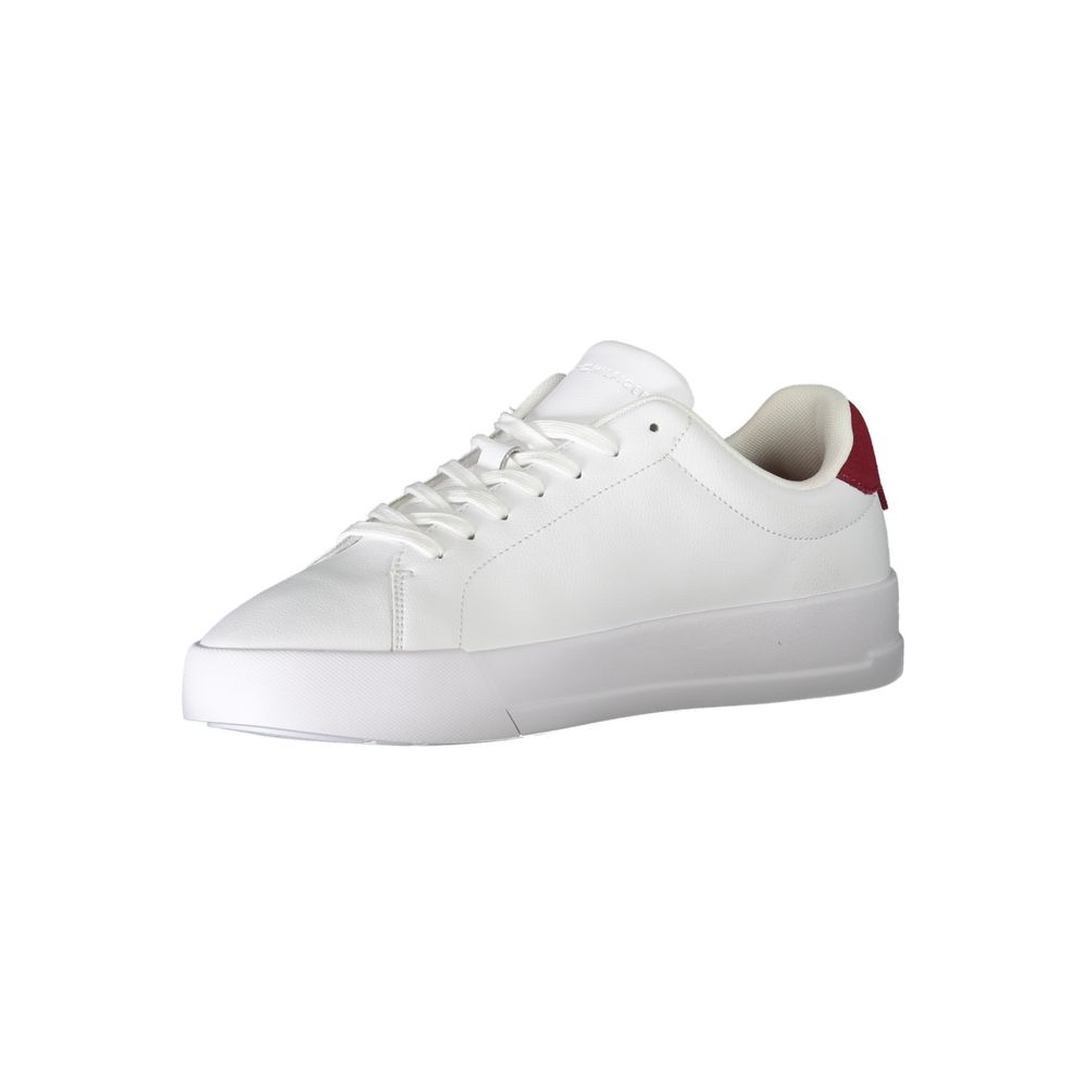 Tommy Hilfiger White Leather Men's Sneakers