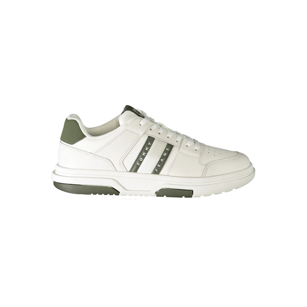 Tommy Hilfiger White Polyethylene Men's Sneakers