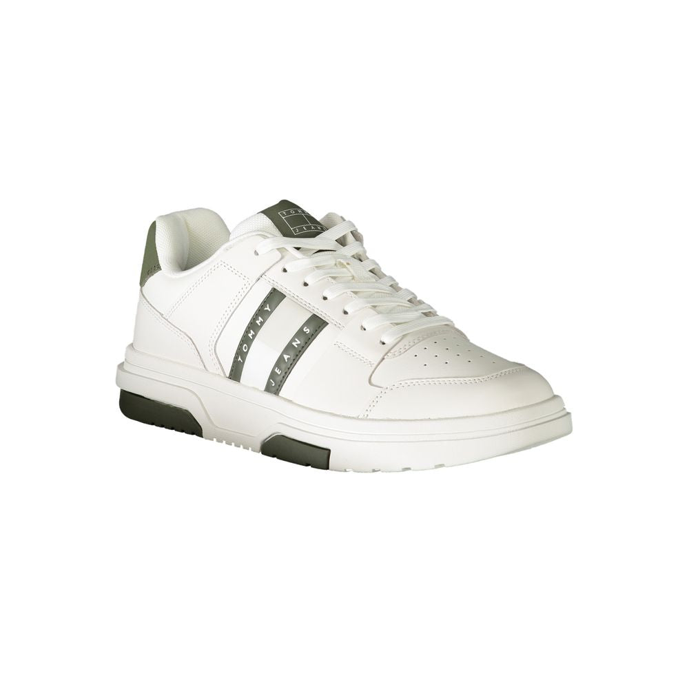 Tommy Hilfiger White Polyethylene Men's Sneakers