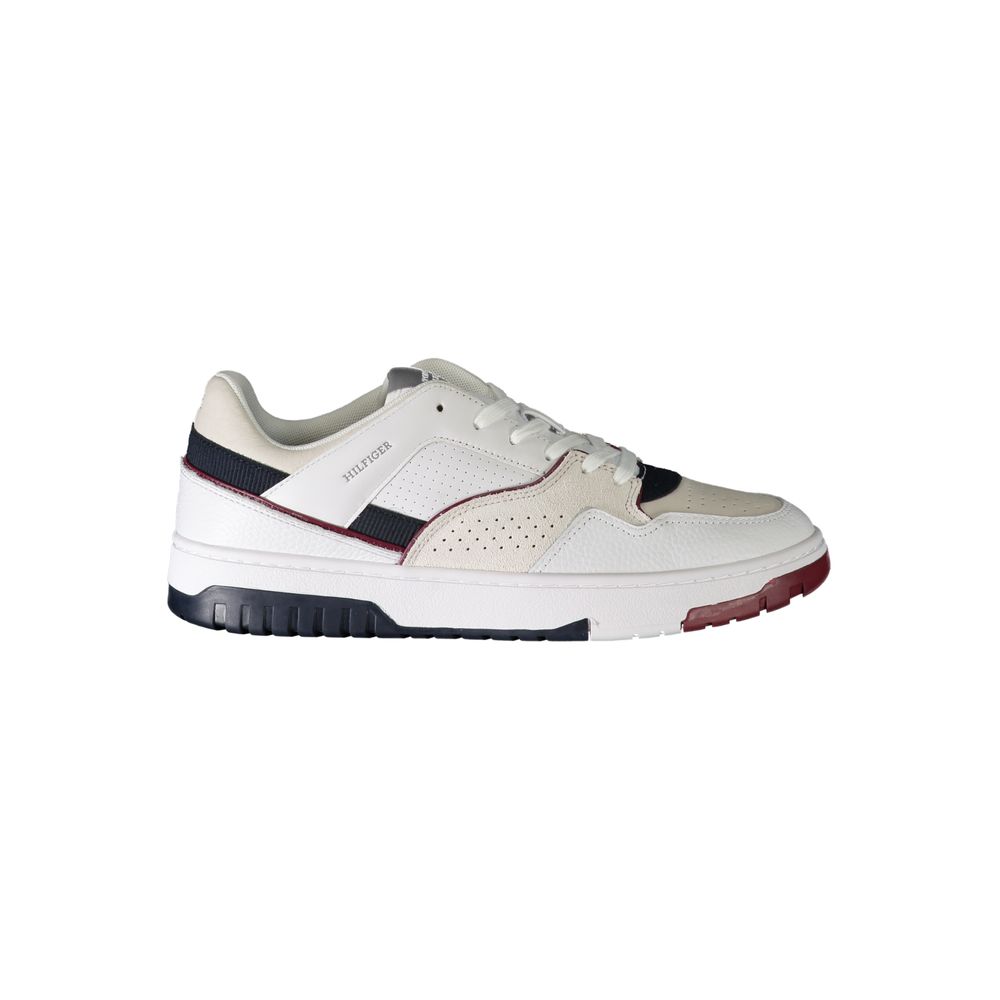 Tommy Hilfiger White Polyethylene Men's Sneakers