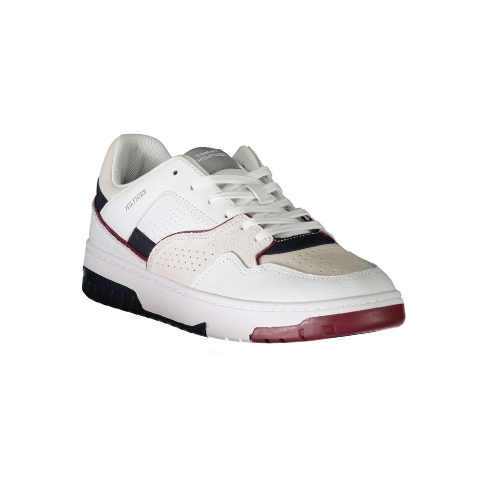 Tommy Hilfiger White Polyethylene Men's Sneakers