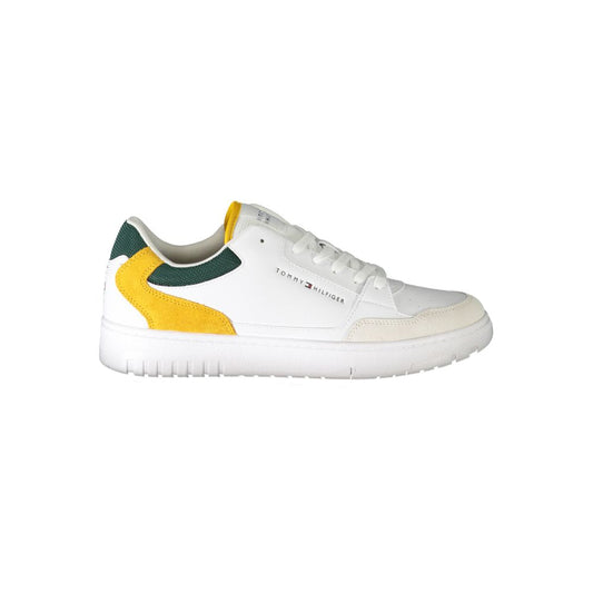 Tommy Hilfiger White Polyethylene Men's Sneakers