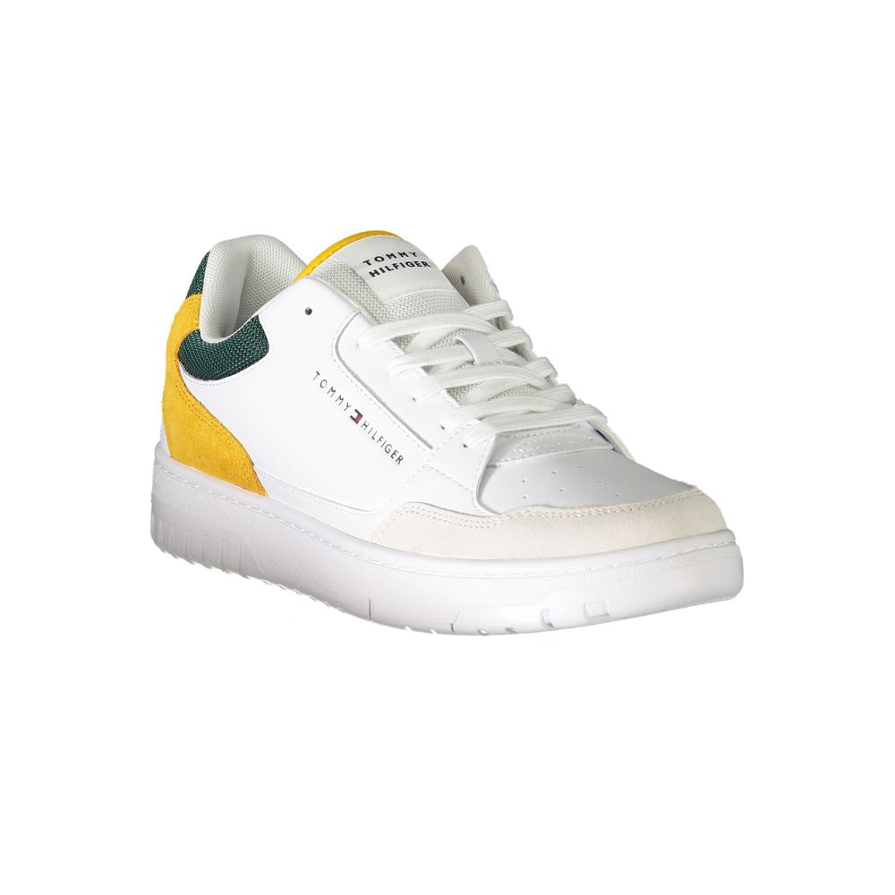 Tommy Hilfiger White Polyethylene Men's Sneakers