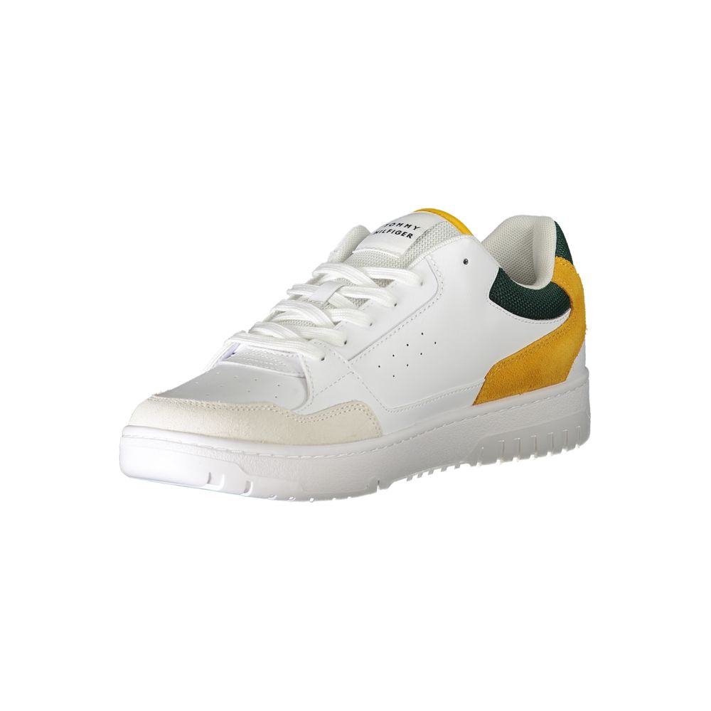 Tommy Hilfiger White Polyethylene Men's Sneakers