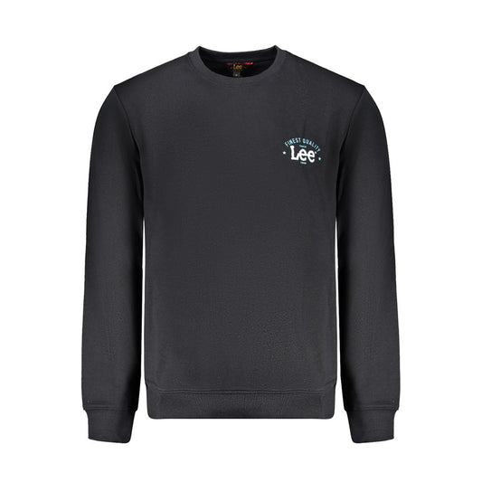 Lee Black Cotton Sweater for Men