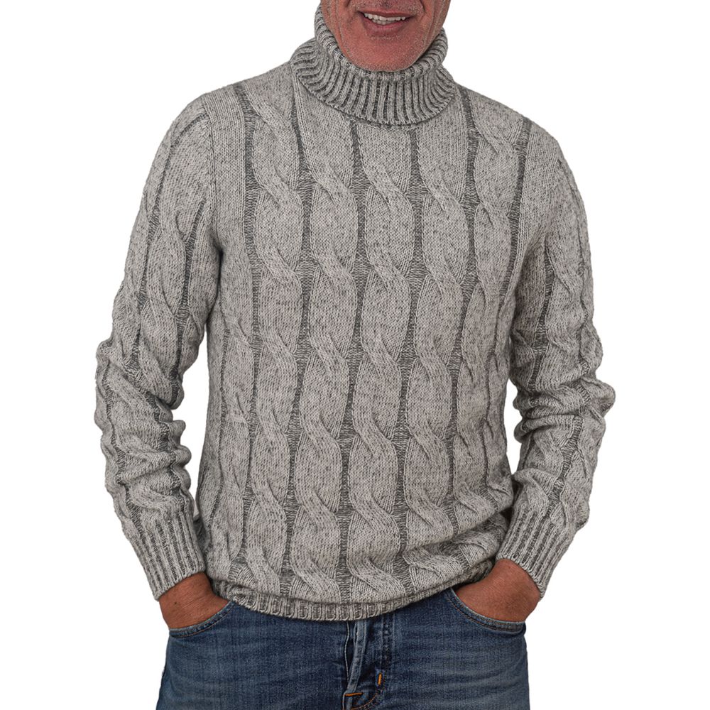 Gran Sasso Gray Cashmere Sweater