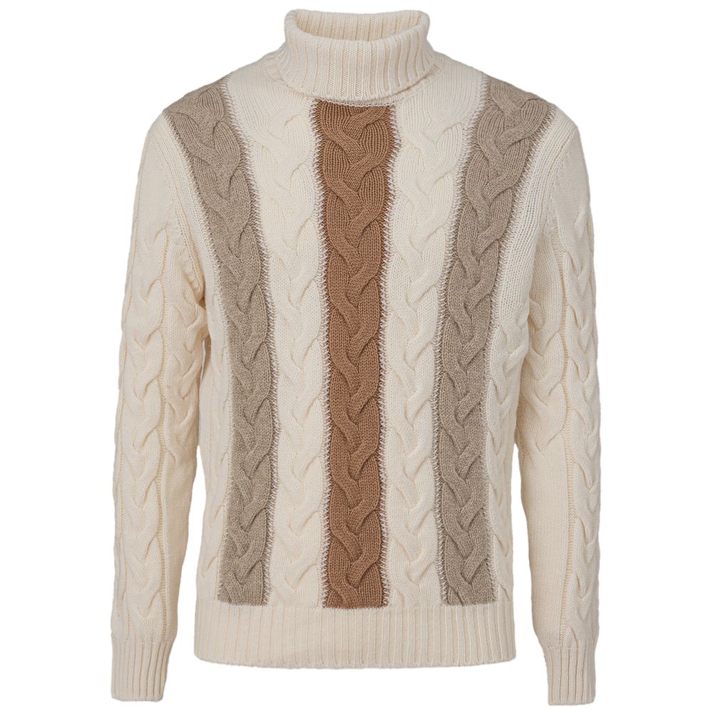 Gran Sasso bicolor wool sweater