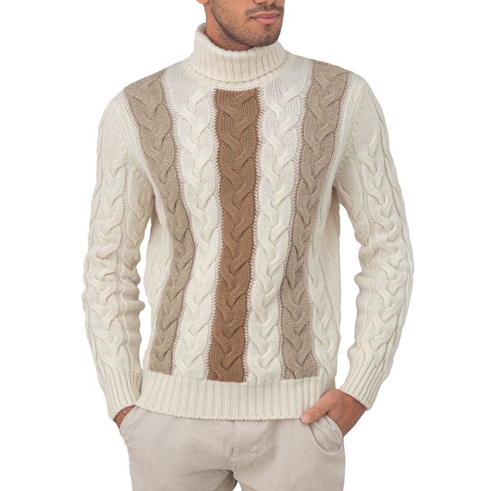 Gran Sasso bicolor wool sweater