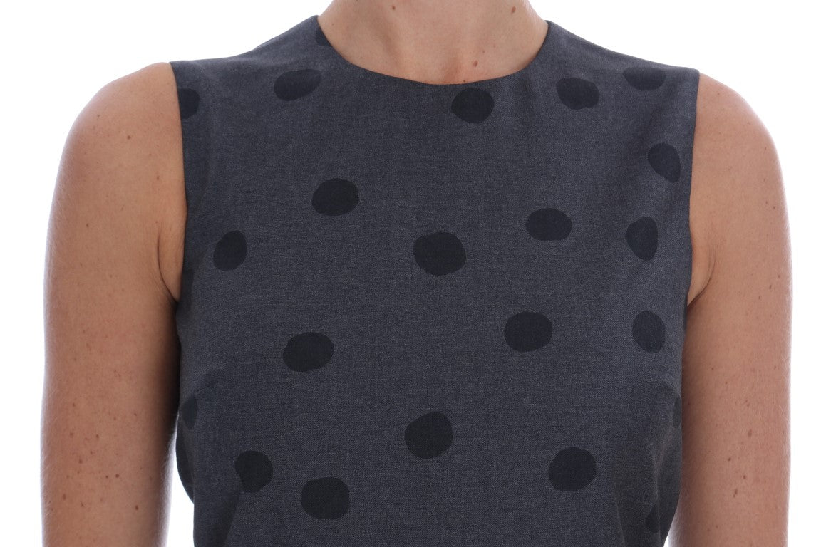 Dolce &amp; Gabbana Chic sleeveless dress in dotted wool