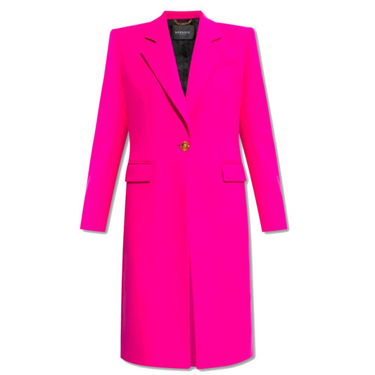 Versace Fuchsia Viscose Jackets &amp; Coats