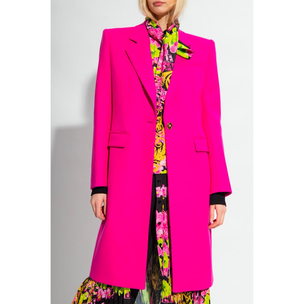 Versace Fuchsia Viscose Jackets &amp; Coats