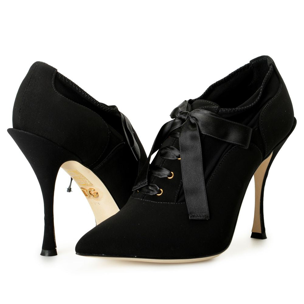 Dolce &amp; Gabbana Black Viscose Pumps