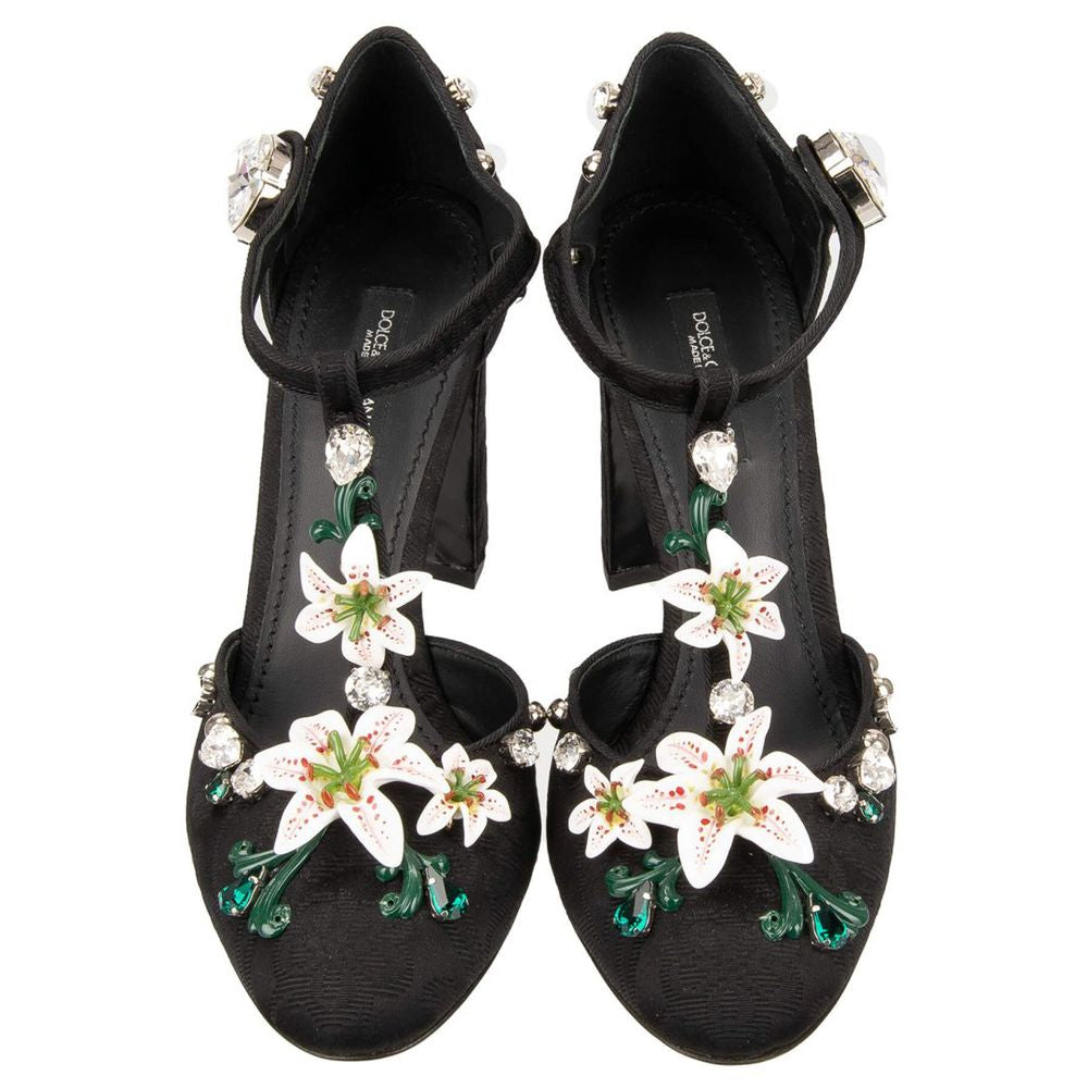 Dolce &amp; Gabbana Black Viscose Pumps