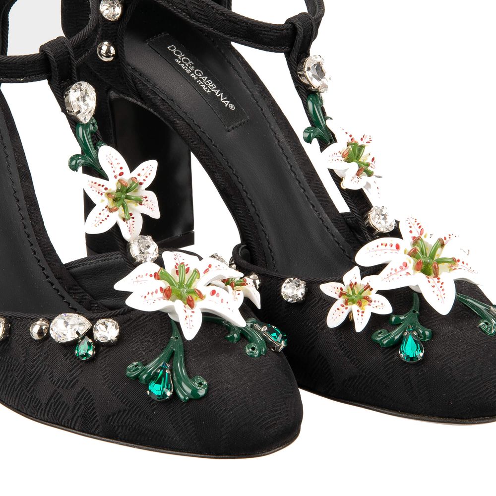 Dolce &amp; Gabbana Black Viscose Pumps