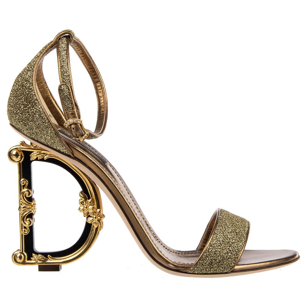 Dolce &amp; Gabbana Yellow Leather Di Lambskin Sandal