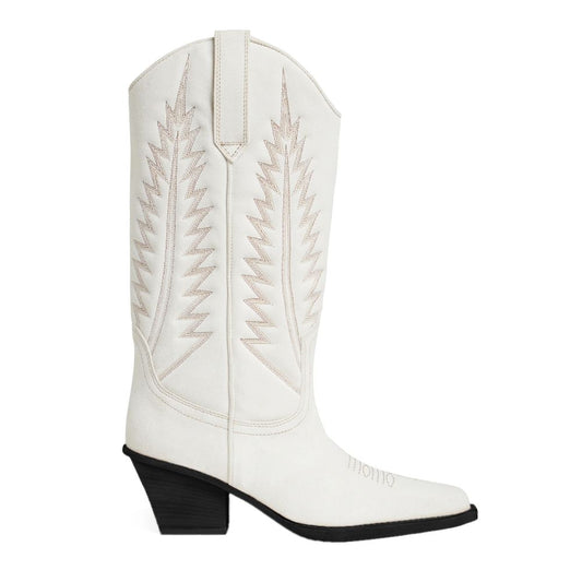 Paris Texas White Leather Boots