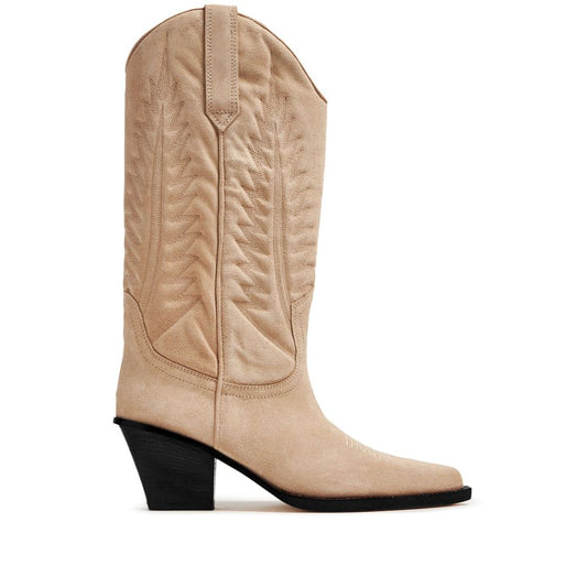 Paris Texas Beige Leather Boots