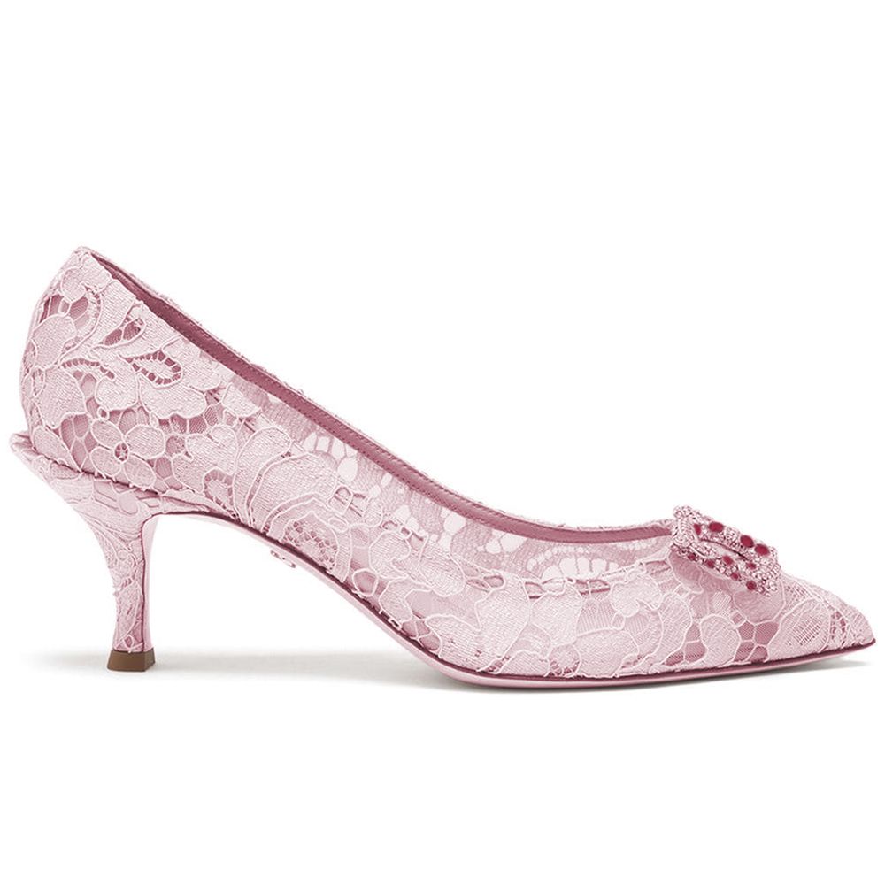 Dolce &amp; Gabbana Pink Viscose Pump