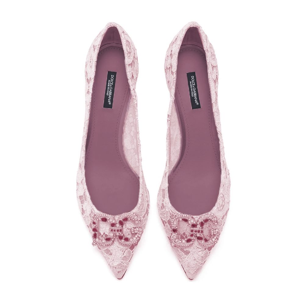 Dolce &amp; Gabbana Pink Viscose Pump