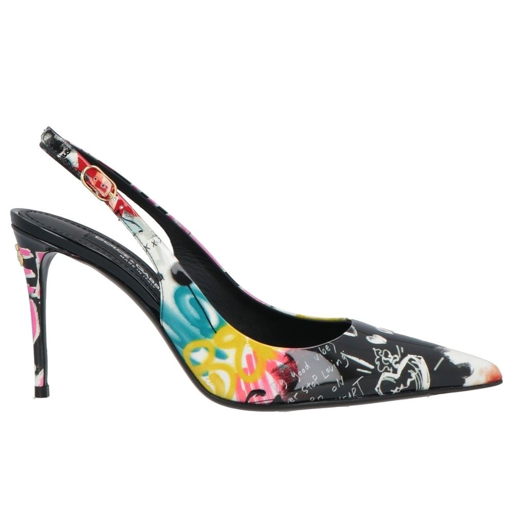 Dolce &amp; Gabbana Multicolor Leather Di Calfskin Pumps