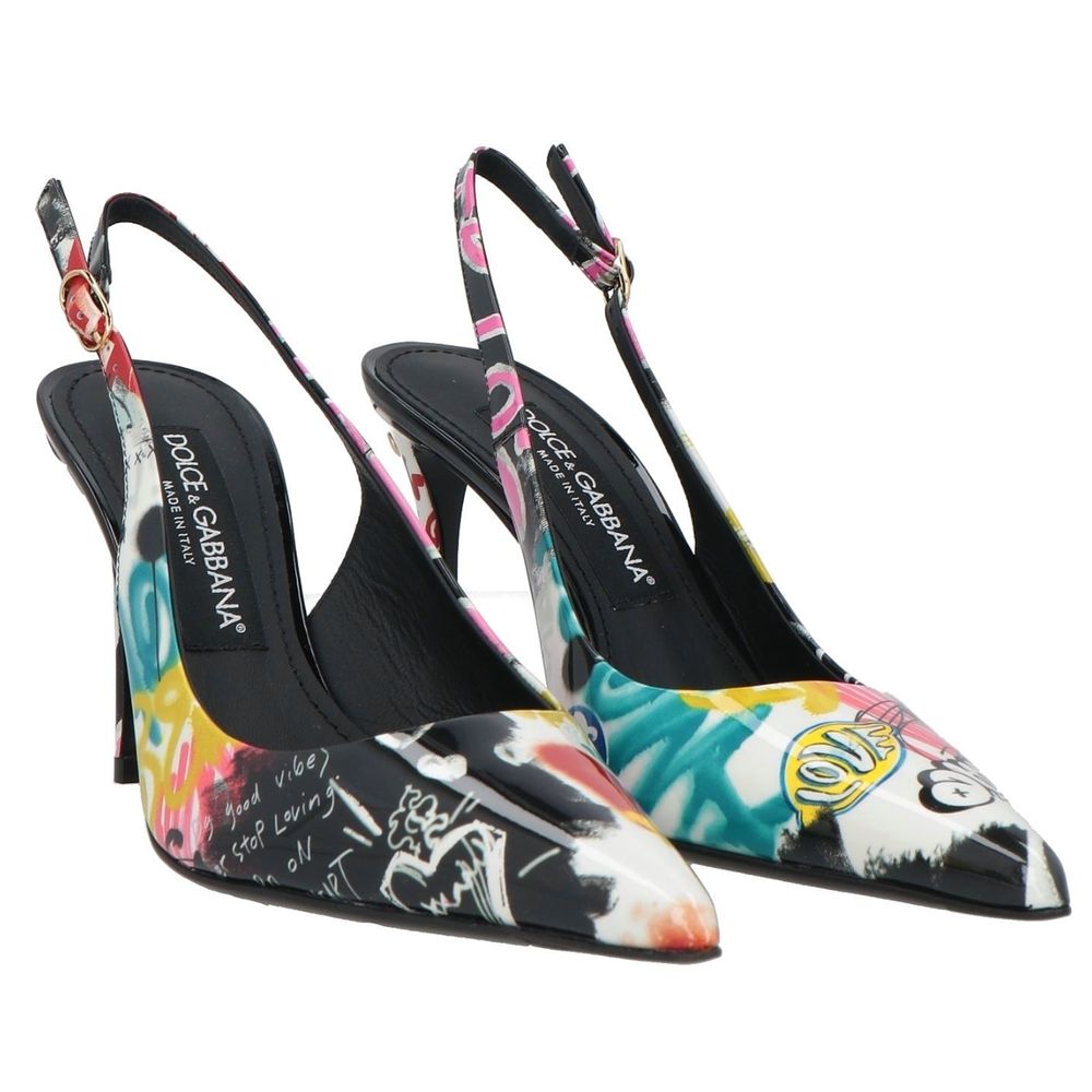 Dolce &amp; Gabbana Multicolor Leather Di Calfskin Pumps