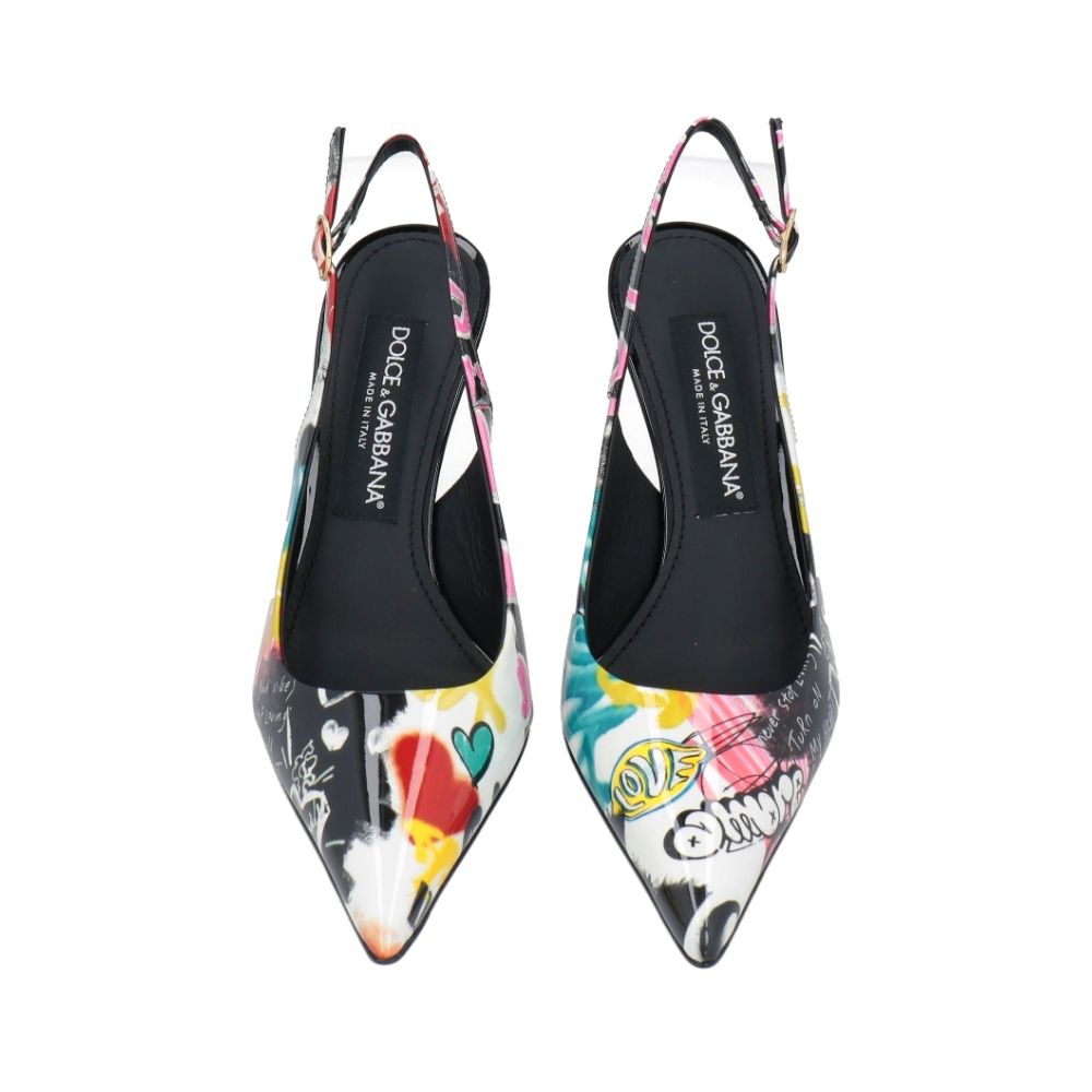 Dolce &amp; Gabbana Multicolor Leather Di Calfskin Pumps