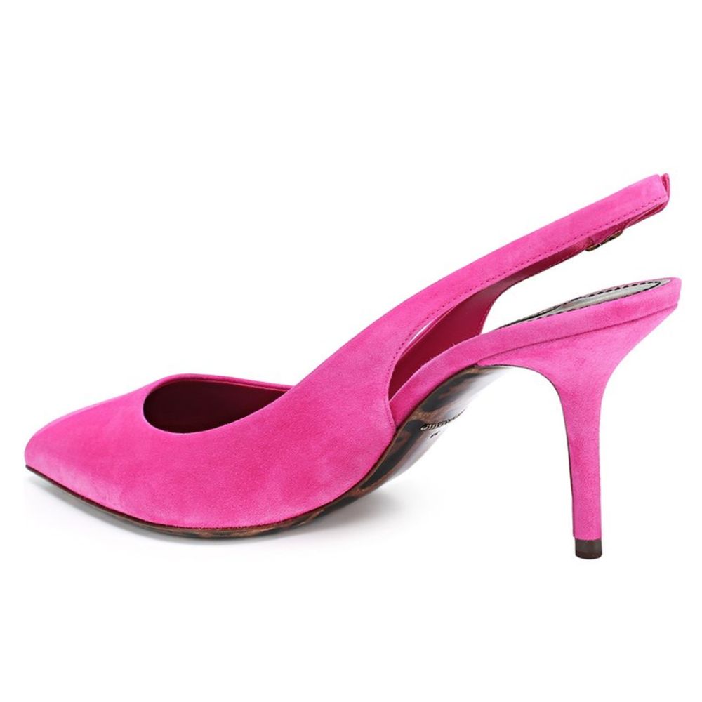 Dolce &amp; Gabbana Fuchsia Leather Di Capra Pumps