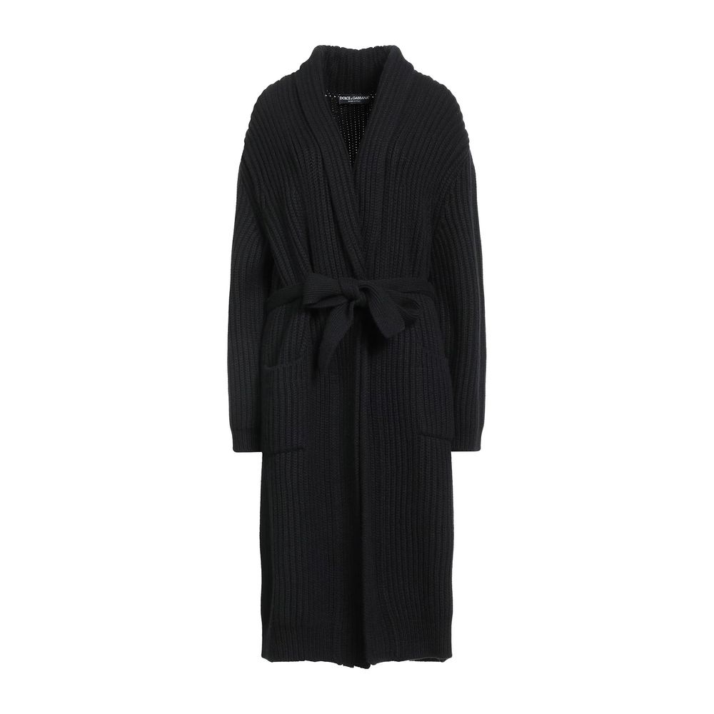 Dolce &amp; Gabbana Black Wool Jackets &amp; Coats