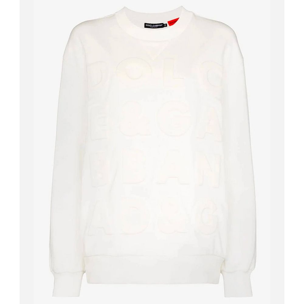 Dolce &amp; Gabbana white cotton sweater