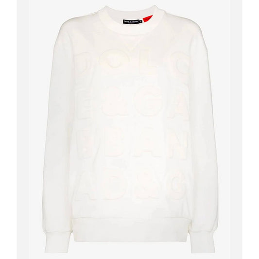 Dolce &amp; Gabbana white cotton sweater