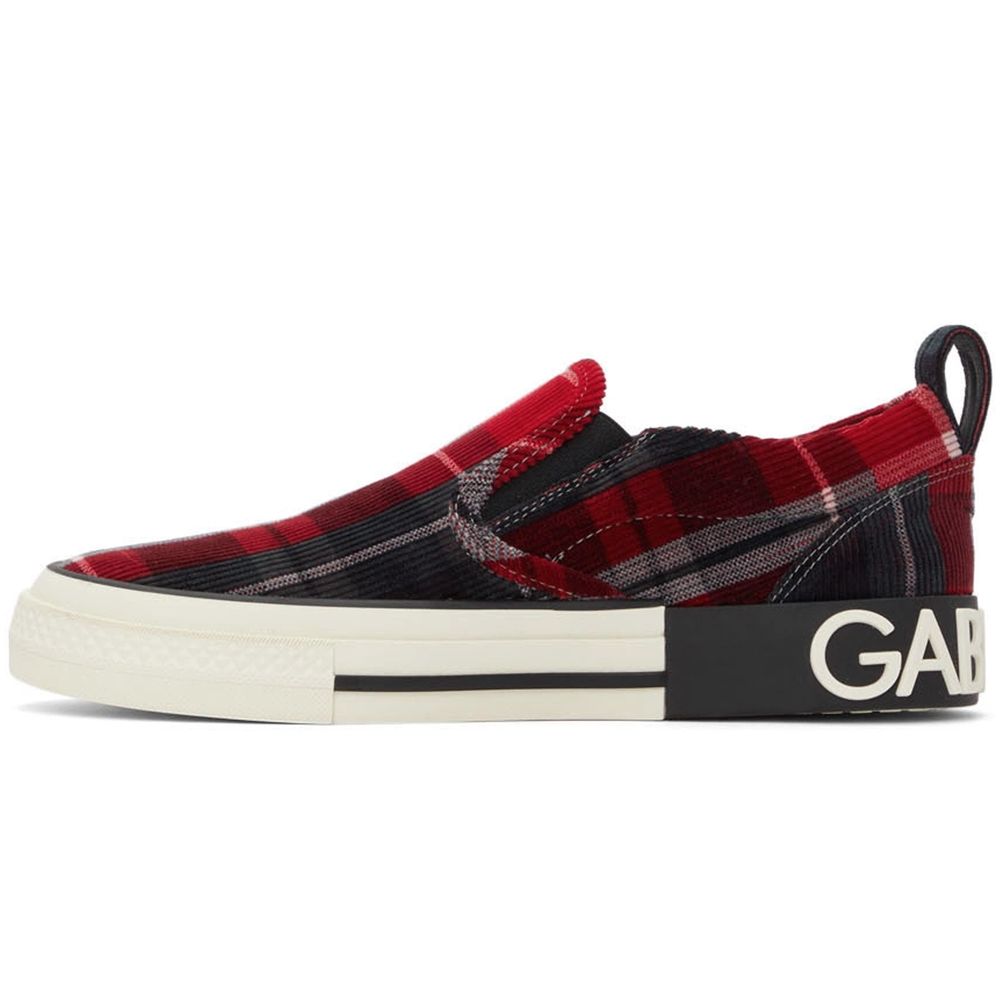 Dolce &amp; Gabbana Red Cotton Sneakers