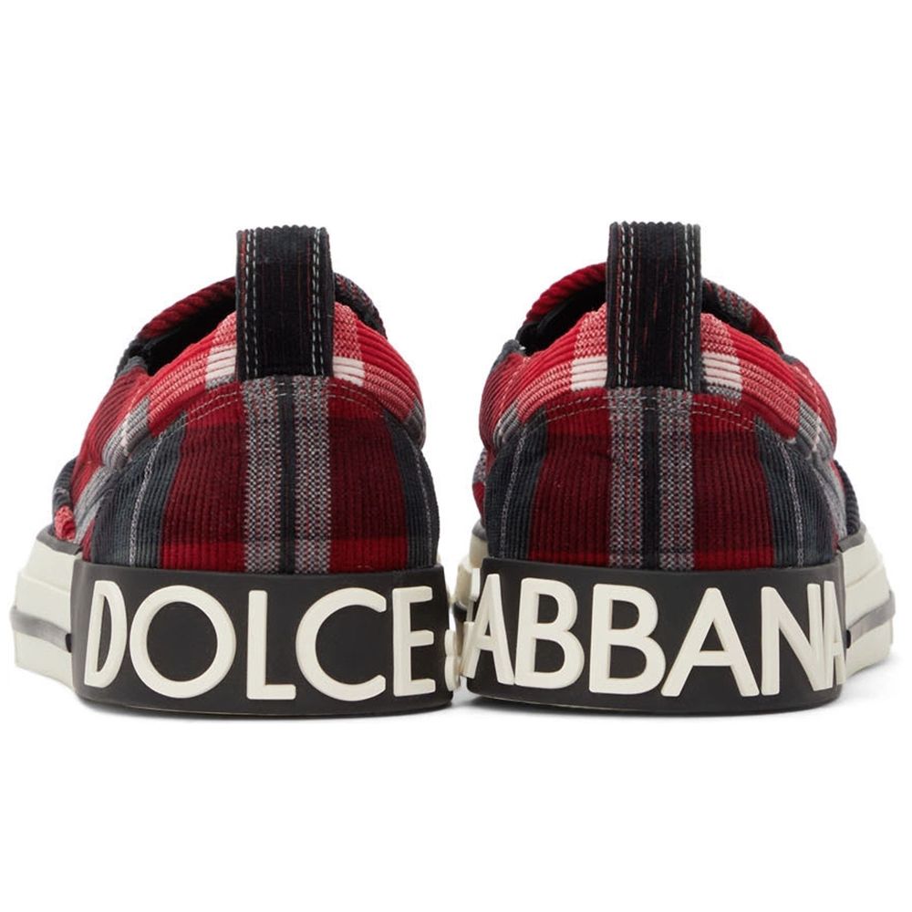 Dolce &amp; Gabbana Red Cotton Sneakers