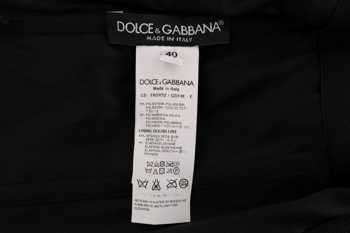 Dolce & Gabbana Elegantes gepunktetes Etuikleid