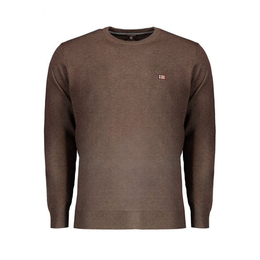 Norway 1963 Brauner Pullover aus Wolle für Männer