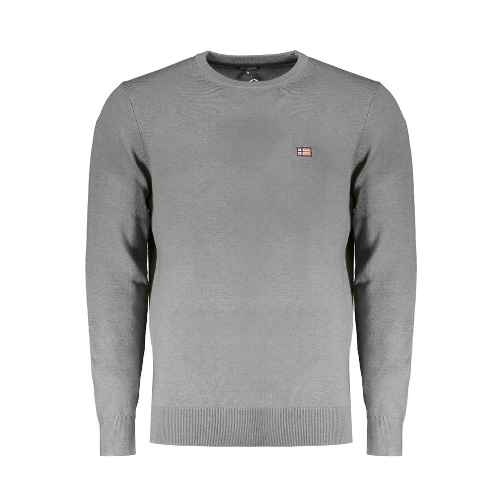 Norway 1963 Grauer Pullover aus Wolle für Männer