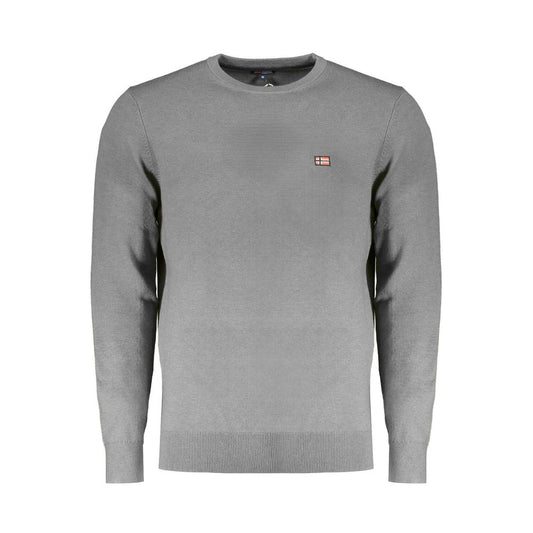 Norway 1963 Grauer Pullover aus Wolle für Männer