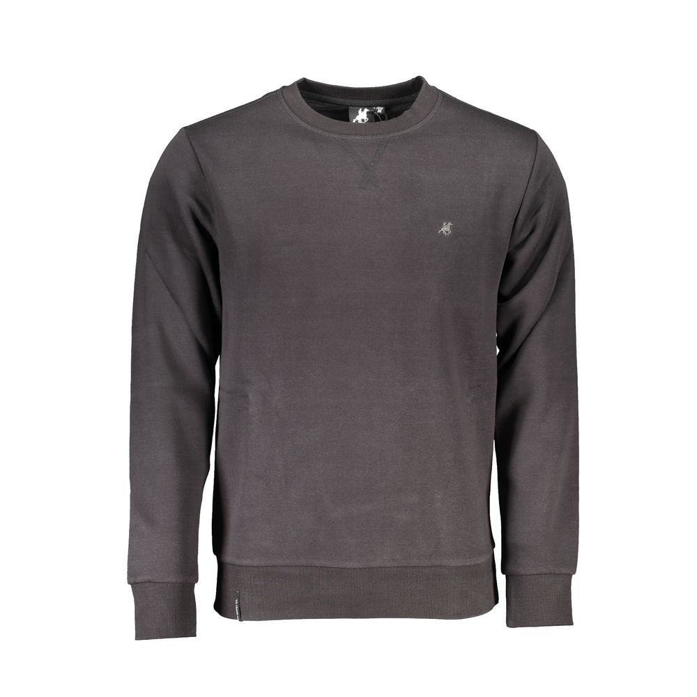 US Grand Polo Black Cotton Sweater