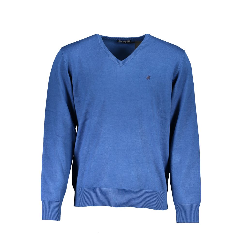 U.S. Grand Polo Blauer Nylon-Pullover