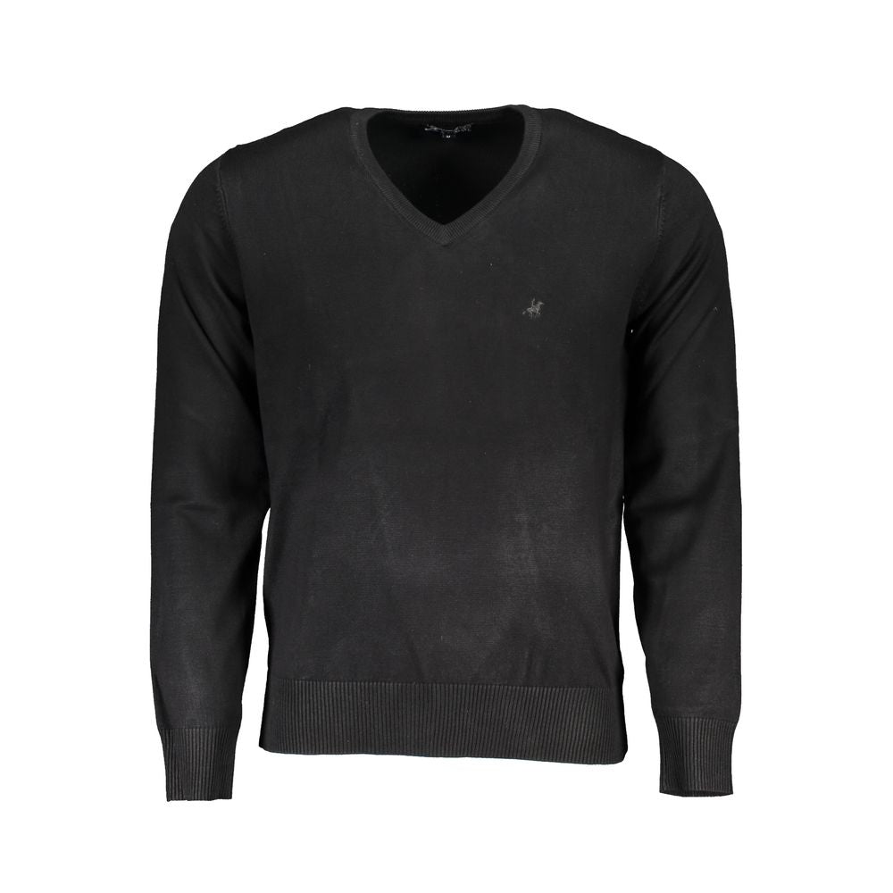 US Grand Polo Black Nylon Sweater