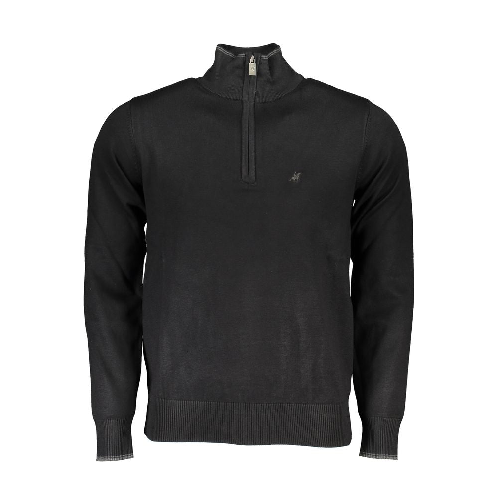 US Grand Polo Black Nylon Sweater