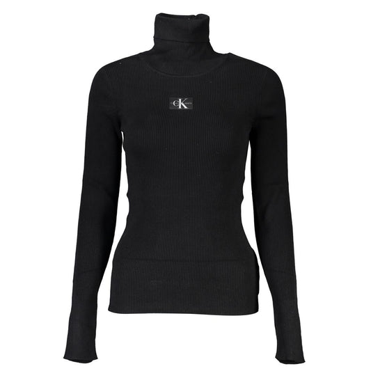 Calvin Klein Schwarzer Lyocell-Pullover