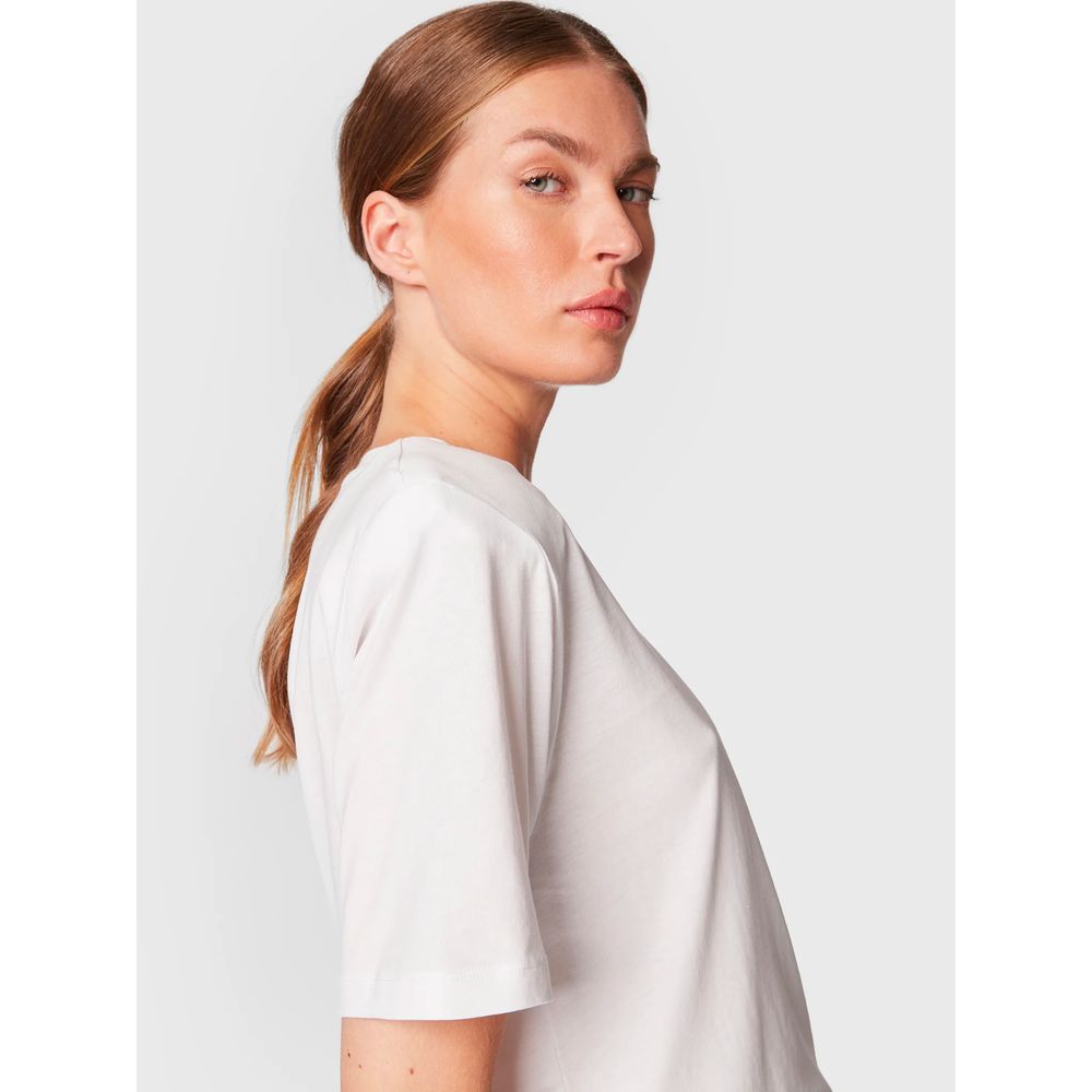 Patrizia Pepe White Cotton Tops &amp; T-Shirt