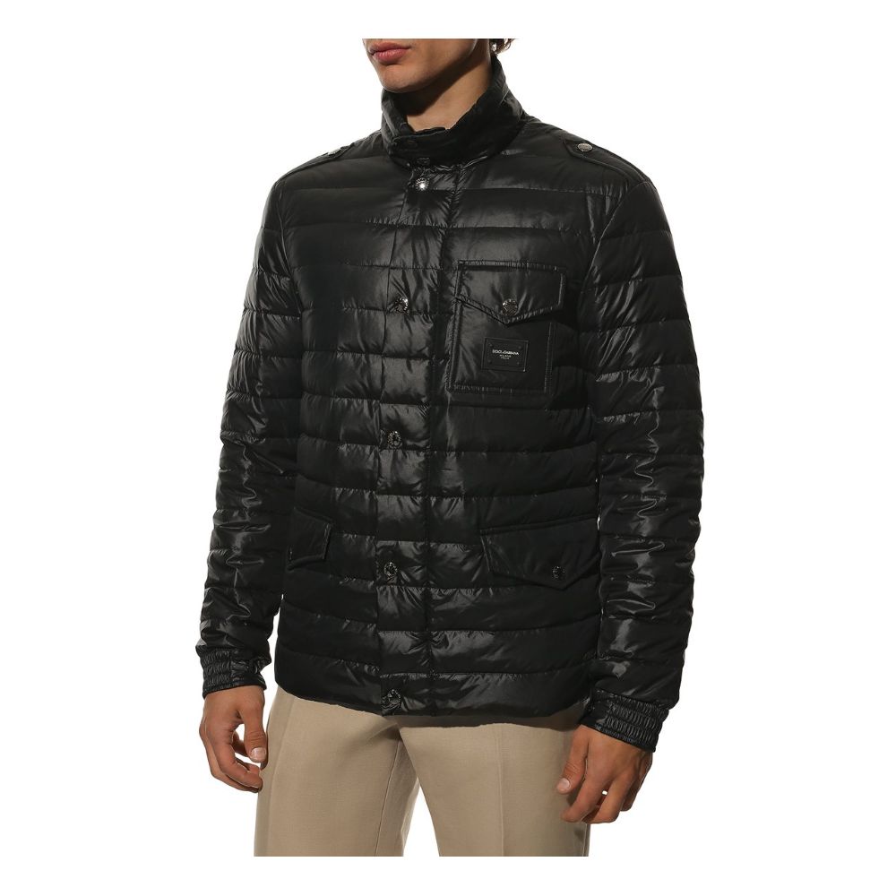 Dolce &amp; Gabbana Black Polyamide Jacket