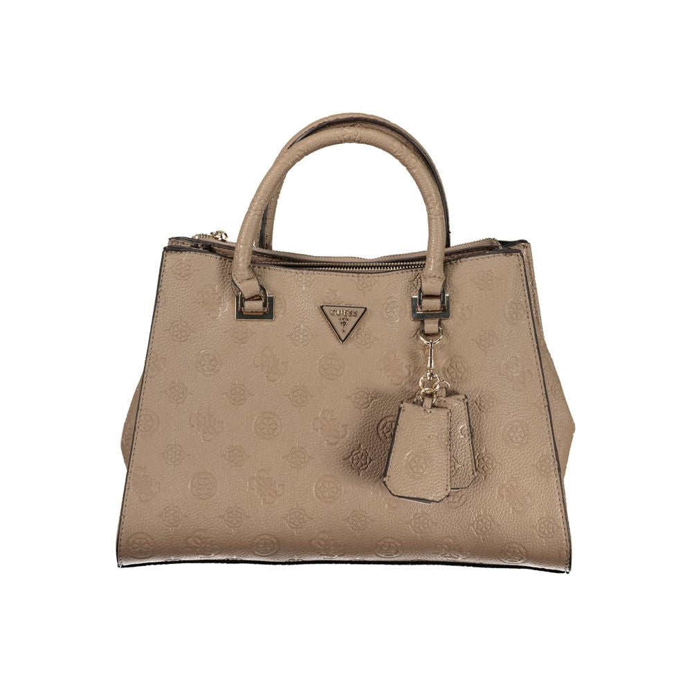 Guess Jeans Beige Polyethylen Handtasche