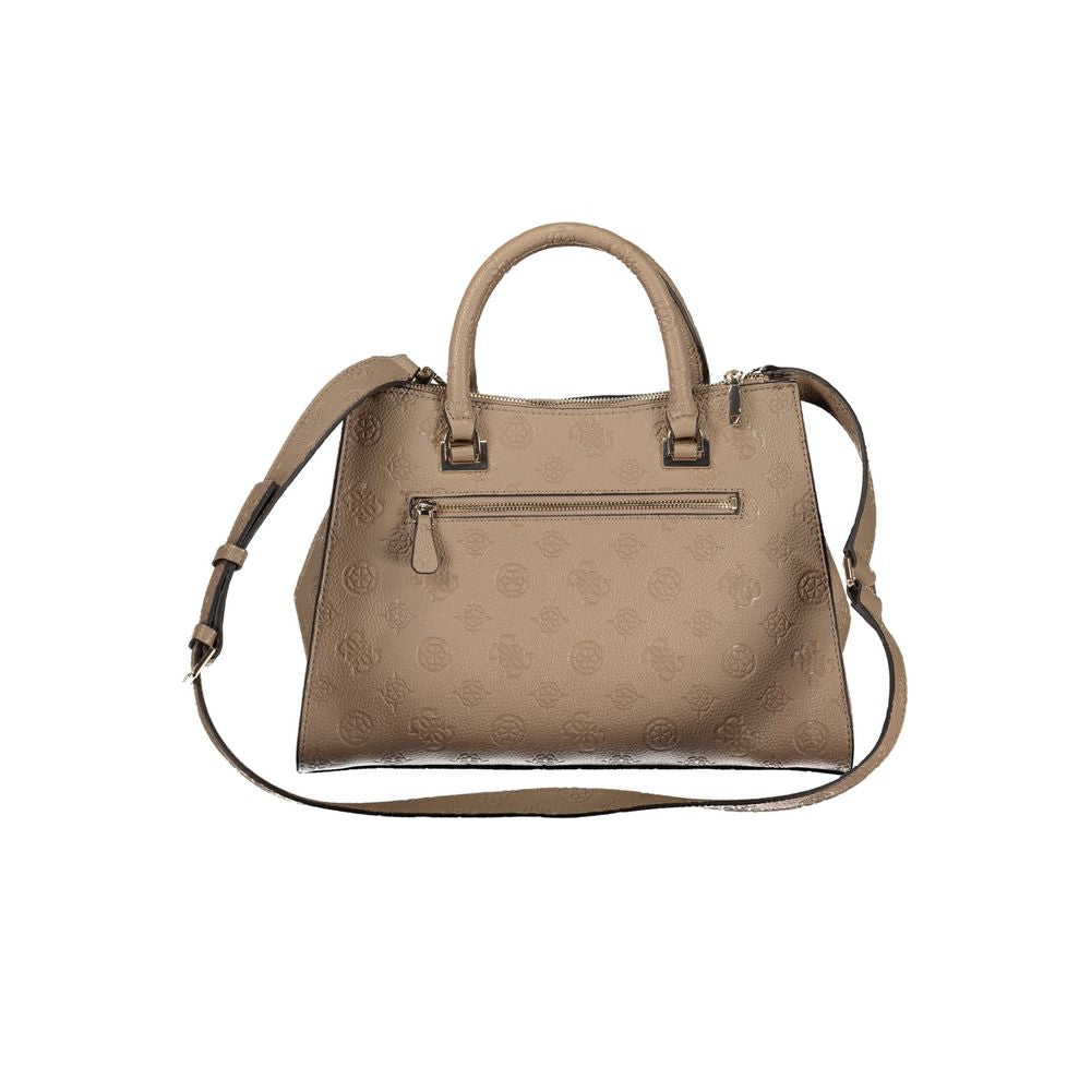 Guess Jeans Beige Polyethylen Handtasche